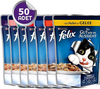 PURİNA FELİX YAŞ MAMA KARIŞIK 50 ADET X 85GR