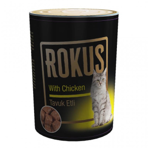 ROKUS TAVUKLU KEDİ KONSERVE YAŞ MAMA 410 GR