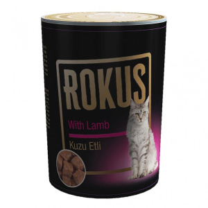 ROKUS KUZU ETLİ KEDİ KONSERVE YAŞ MAMA 410 GR