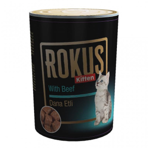 ROKUS DANA ETLİ YAVRU KEDİ KONSERVE YAŞ MAMA 410 GR