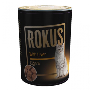 ROKUS CİĞERLİ KEDİ KONSERVE YAŞ MAMA 410 GR