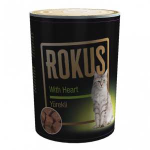 ROKUS YÜREK ETLİ KEDİ KONSERVE YAŞ MAMA 410 GR