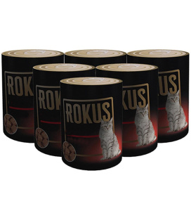 ROKUS KEDİ KONSERVE YAŞ MAMA KARIŞIK 6 ADET X 410 GR