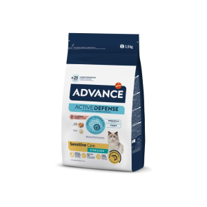 Advance Sensitive Sterilised Somonlu Kısırlaştırılmış Yetişkin Kedi Maması 1.5 KG