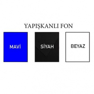 Akvaryum Yapışkanlı Fon ( Folyo ) 100cm X 60cm (H) Siyah