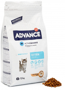 ADVANCE TAVUKLU PİRİNÇLİ  YAVRU KEDİ MAMASI 1.5 KG