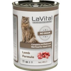 LAVİTAL KUZULU KEDİ YAŞ MAMA 400GR