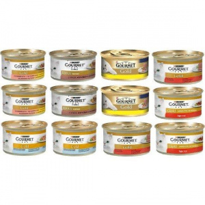 Gourmet Gold Kıyılmış Karışık Kedi Maması 85 gr x 12 Adet